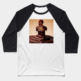 Melting Chocolate Man Baseball T-Shirt